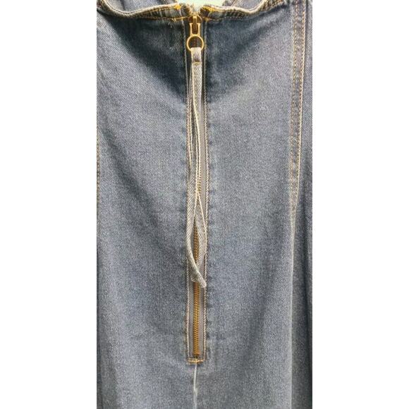 NWT Steve Madden Denim Medium Wash Blue Jean Tank Dress XL Retro Streetwear - Picture 5 of 9